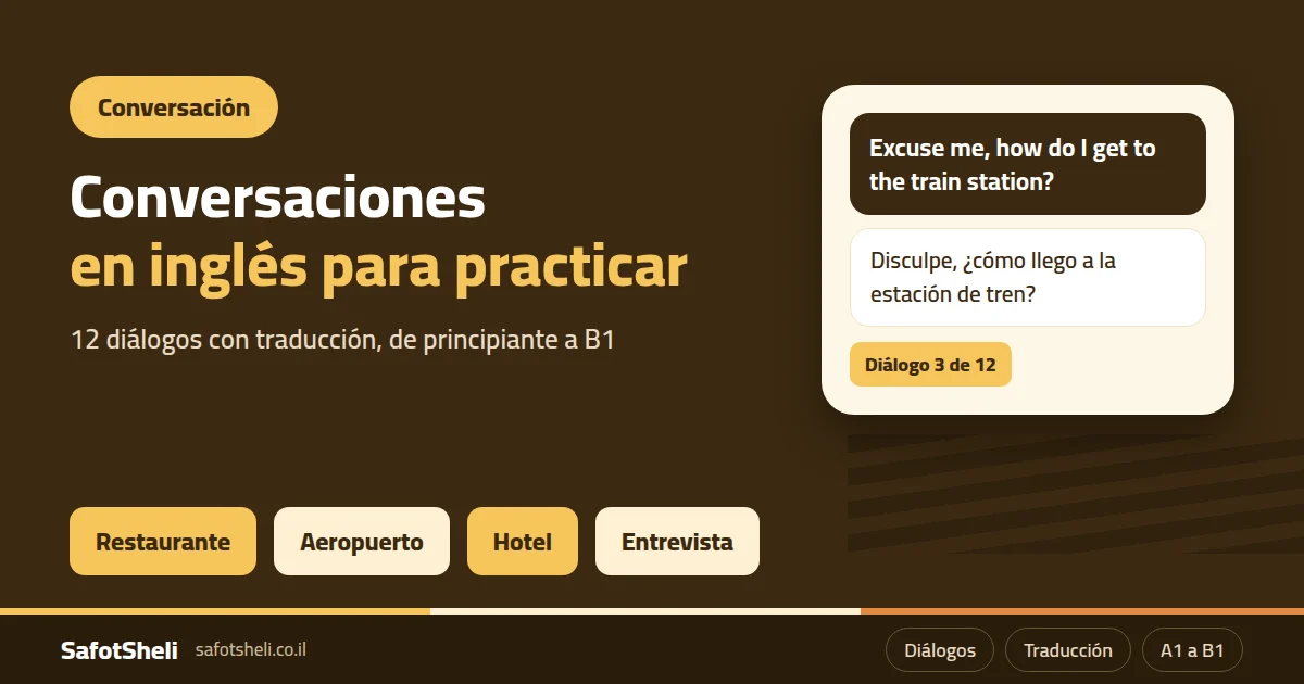 Conversaciones en inglés para practicar: 12 diálogos con traducción (y cómo practicarlos hablando)